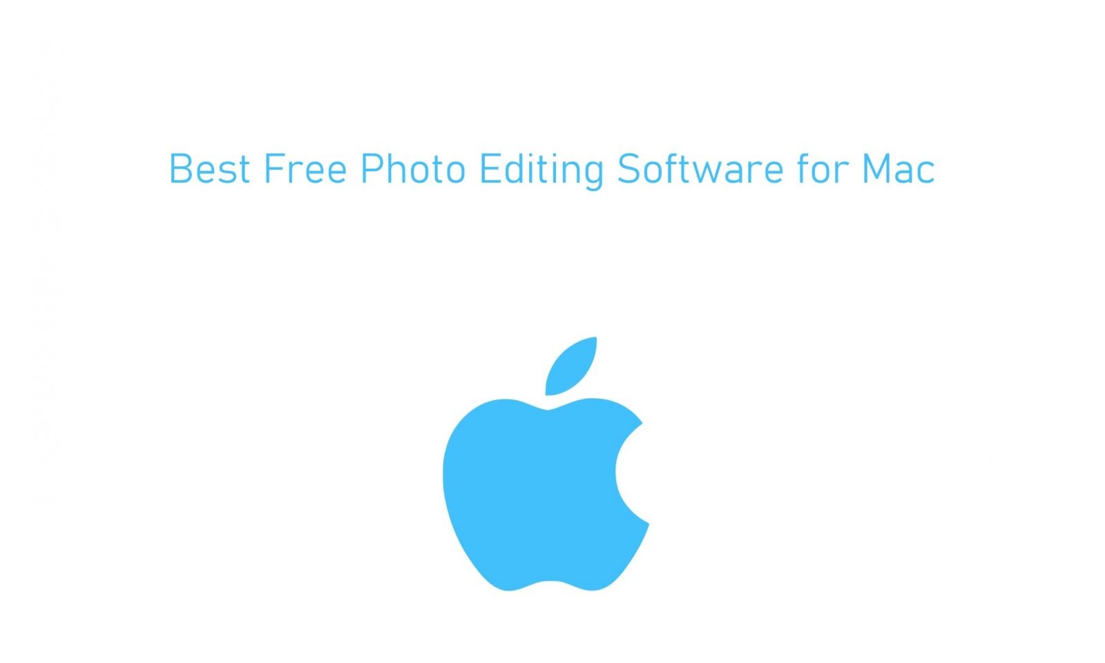 good free photo editing software mac