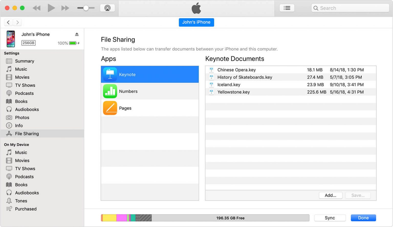 itunes transfer file from pc to ipad