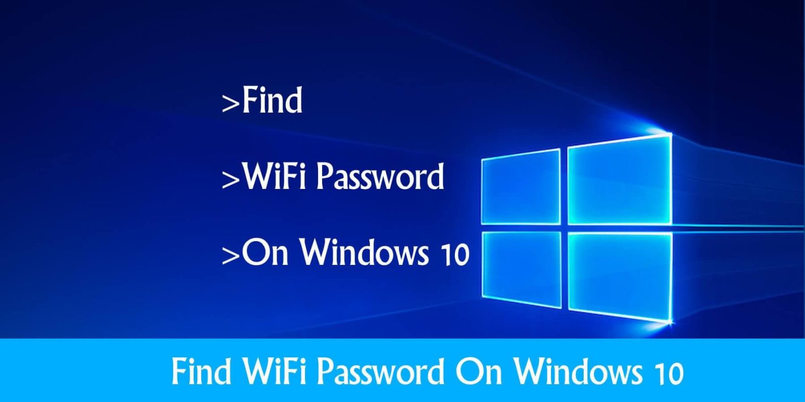how to get a wifi password off a computer windows 10