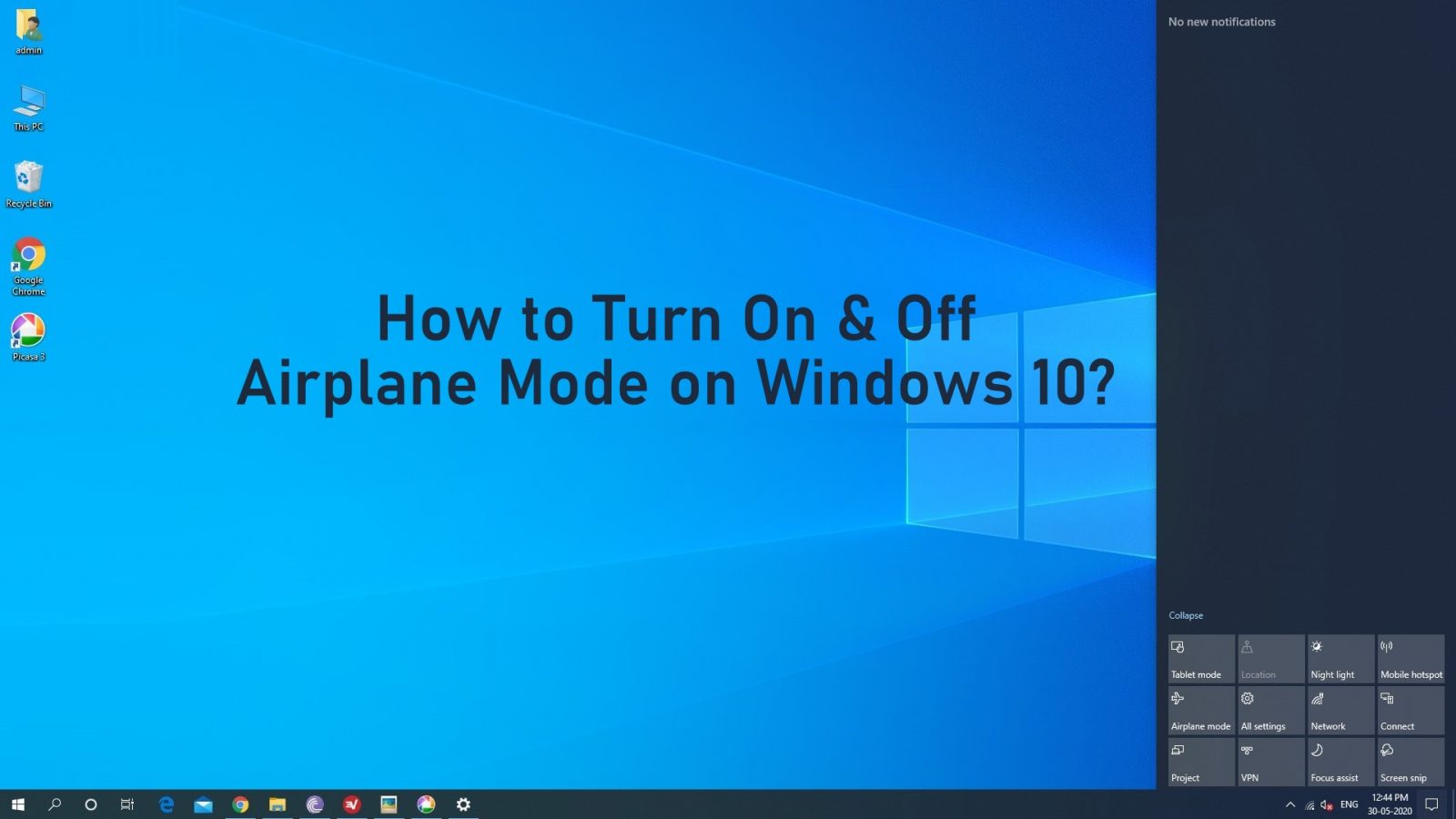 How to Turn On and Off Airplane mode on Windows 10? - TechOwns