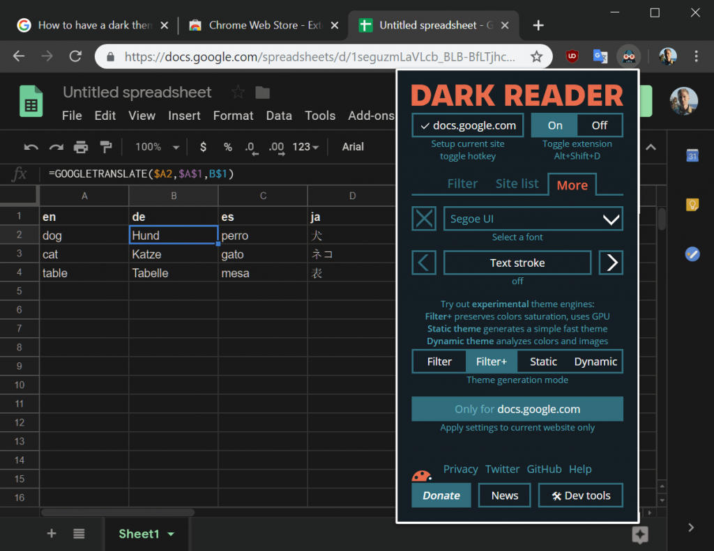 How To Turn On Dark Mode On Google Sheets TechOwns