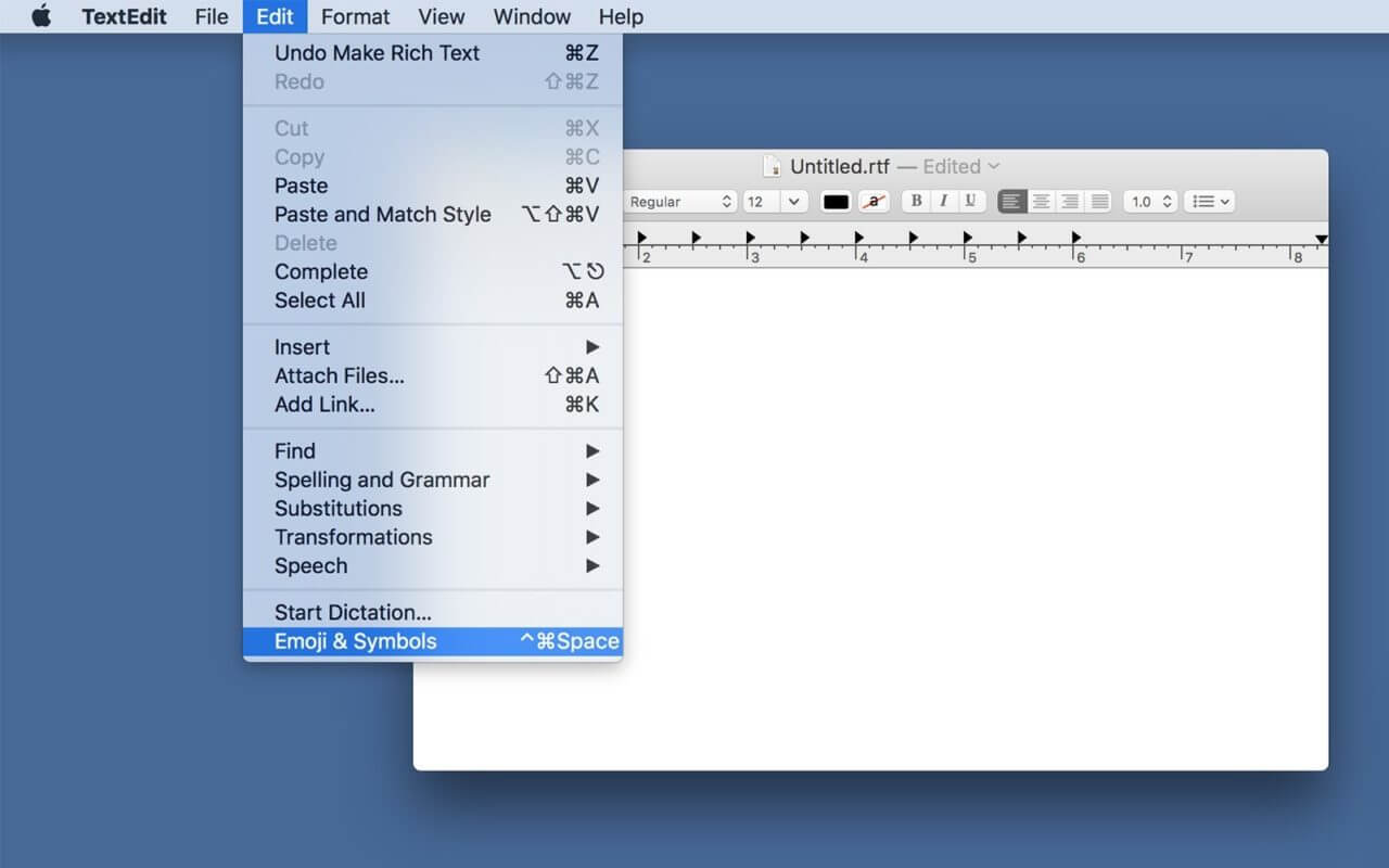 checkmark keyboard shortcut for mac