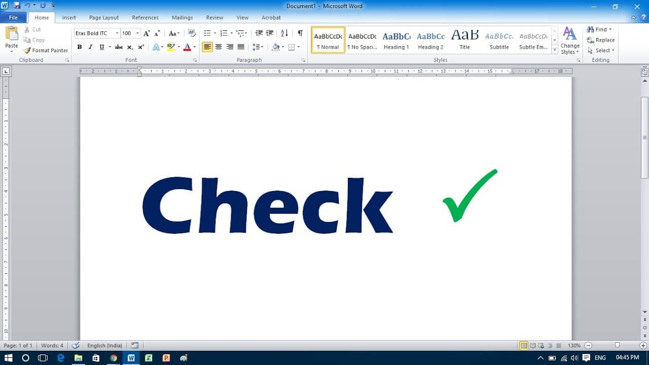 how to make checkmark on mac