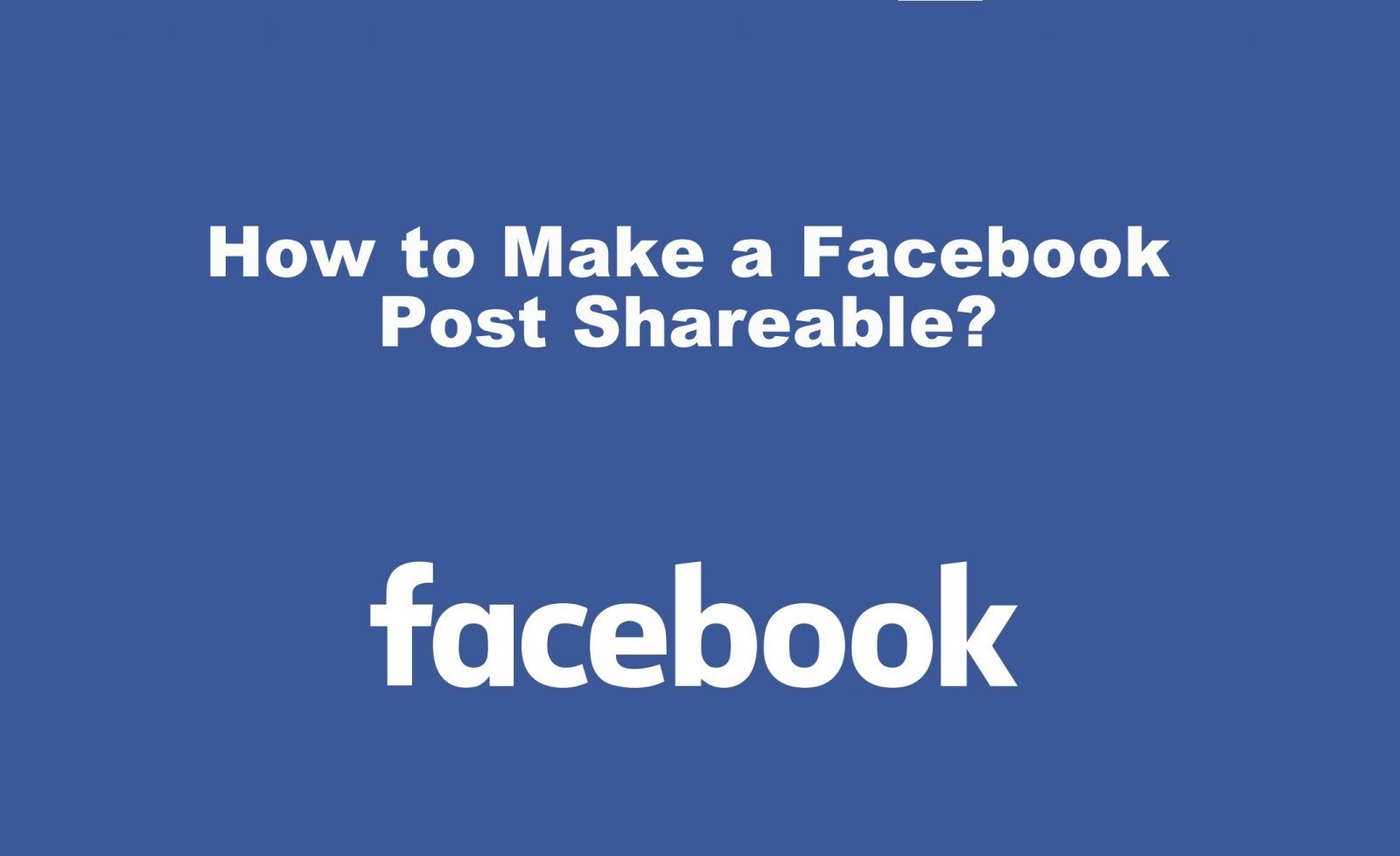 How to make a facebook post