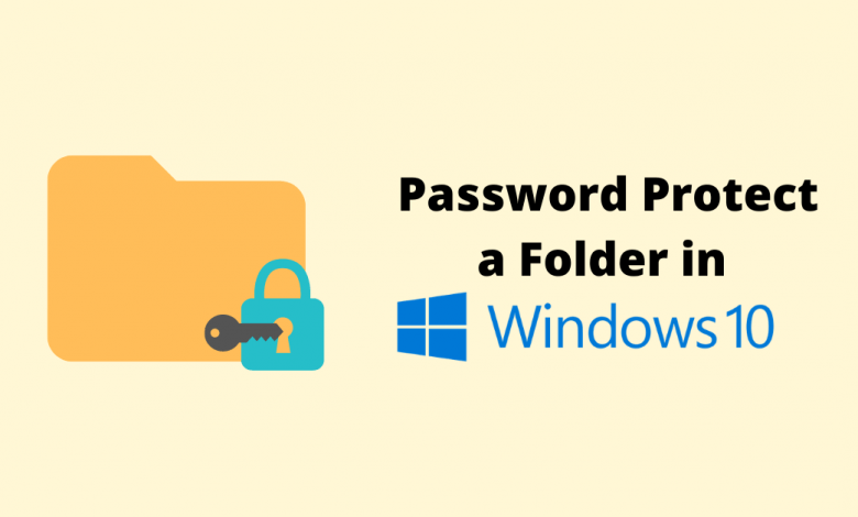 how to create a password protected folder windows 10