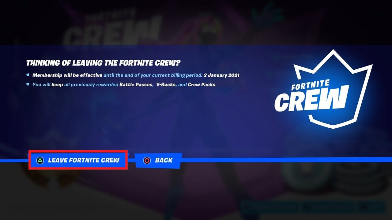 How to Cancel Fortnite Crew Subscription - TechOwns