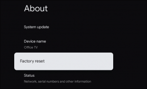 factory reset my chromecast