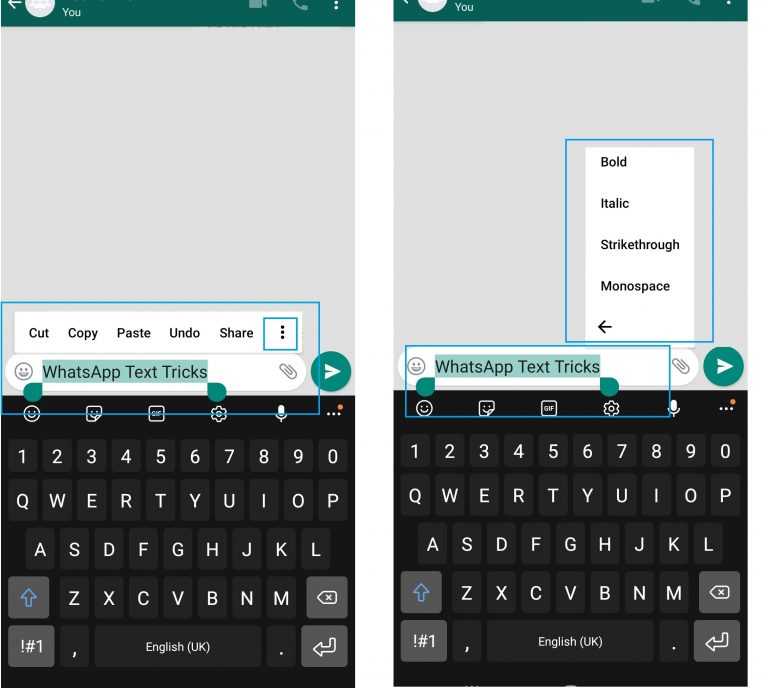 WhatsApp Text Tricks - How to Bold, Italics, Underline & Strikethrough ...