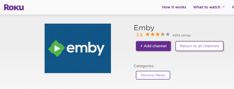 roku emby client to two emby servers