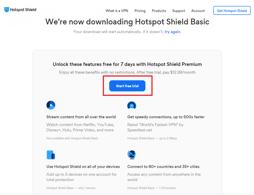 hotspot shield free premium account