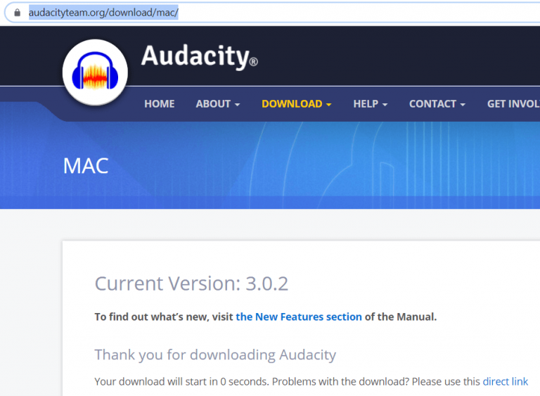 audacity on macbook