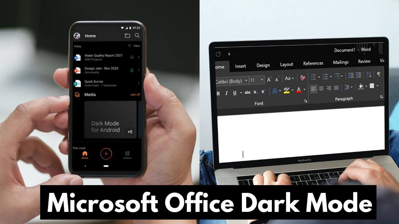 office 365 mac dark mode