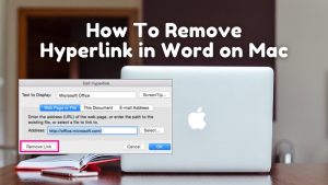 how to remove hyperlink in word mac
