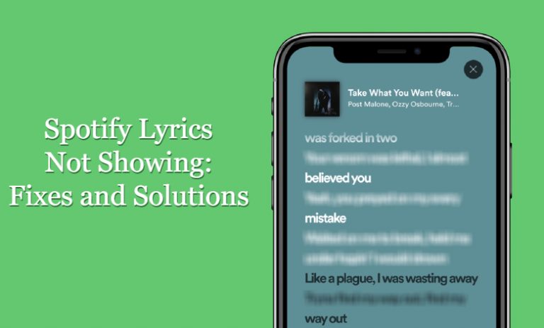 spotify lyrics desktop not showing