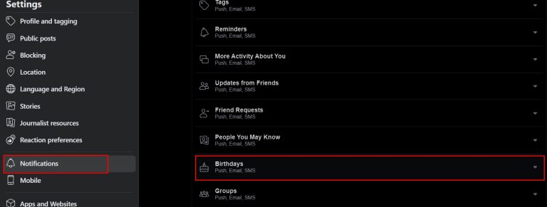 How To Get Birthday Notifications On Facebook App