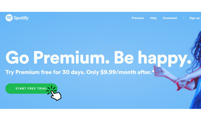 how to start a spotify premium free trial