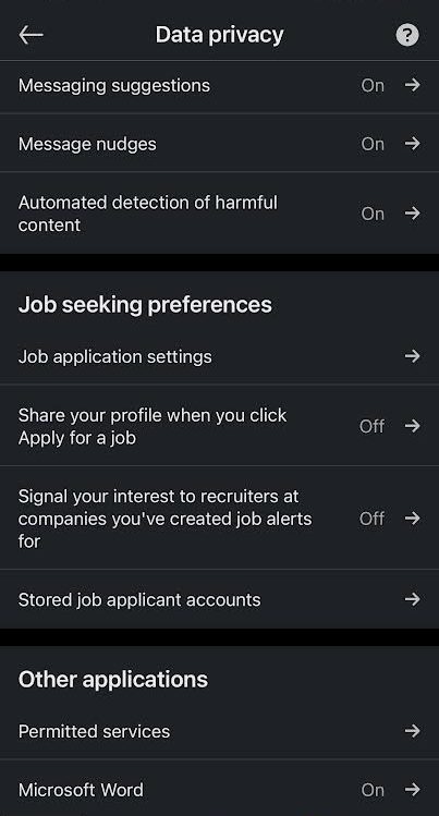 how to delete resume on linkedin mobile app