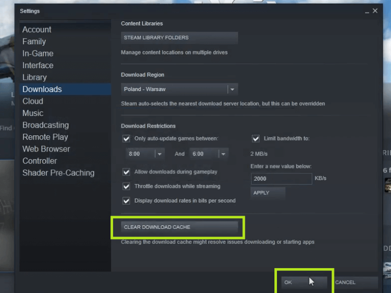 How to Clear Download Cache on Steam [Windows & Mac] - TechOwns