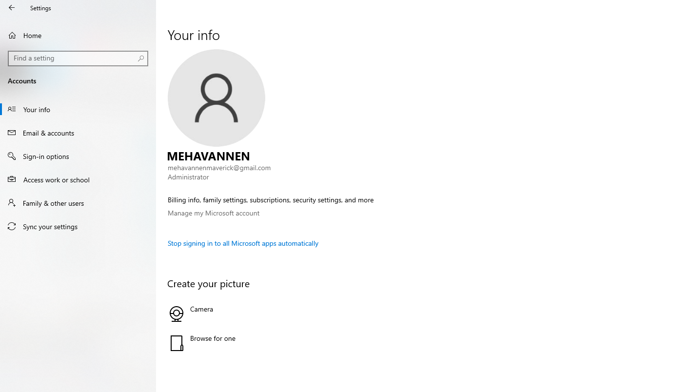 how to find admin username windows 10