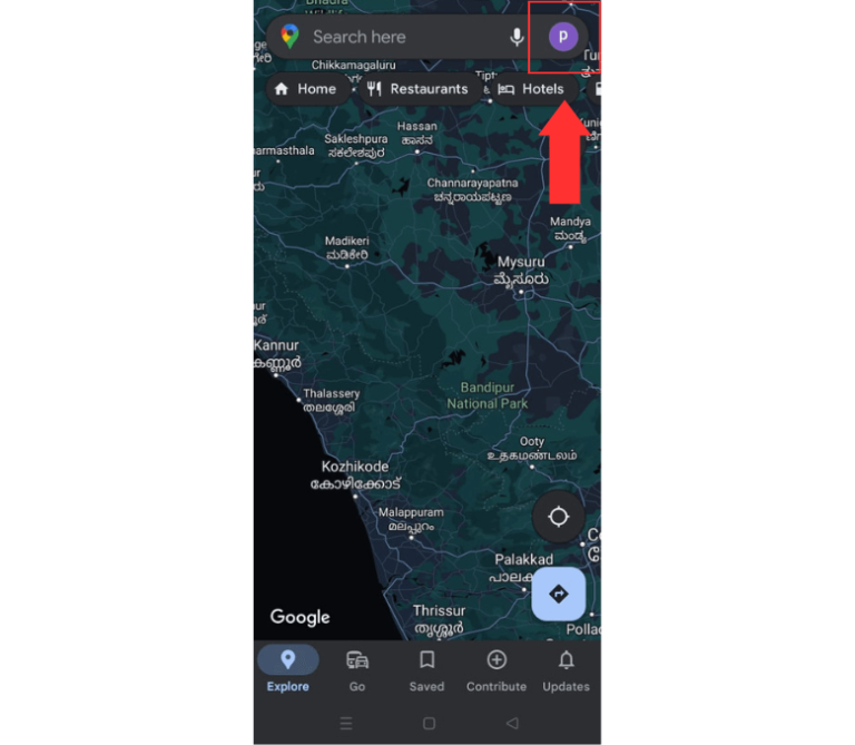 google maps satellite view android